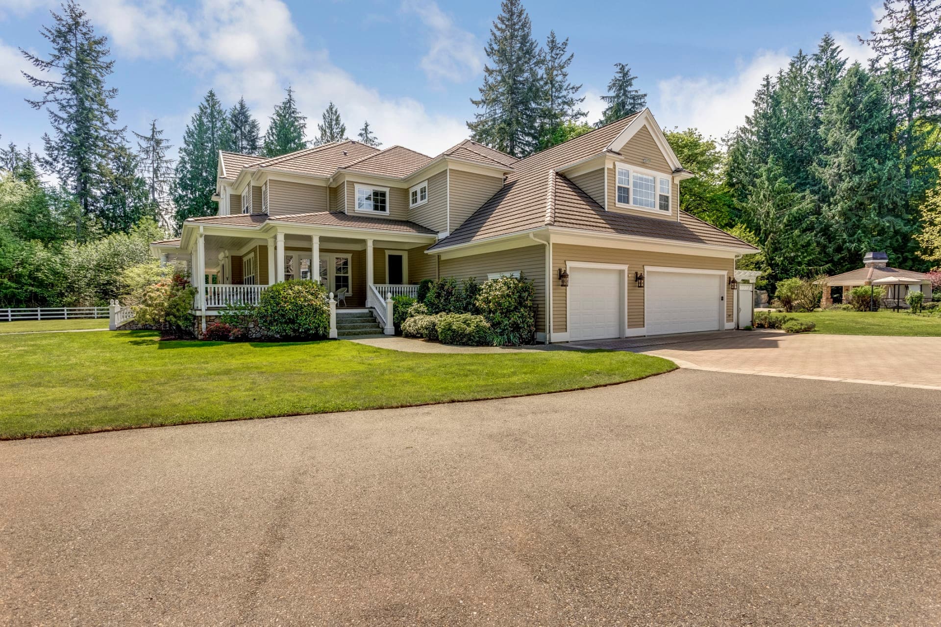 Garage door installation on Denver home by NexVue Exteriors